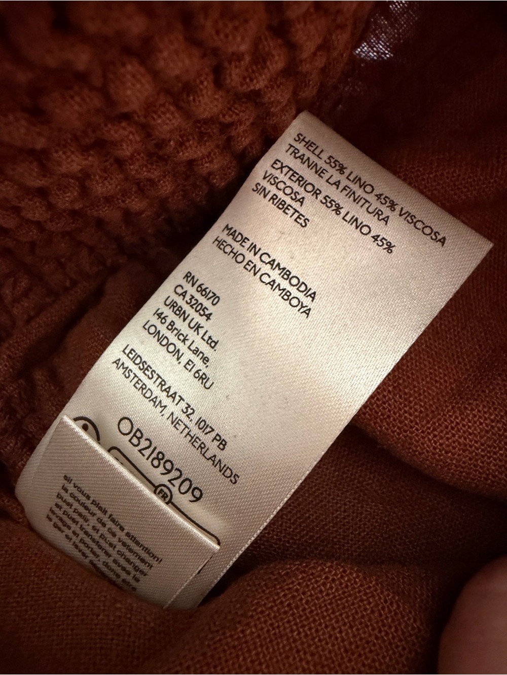 Anthropologie Pilcro Reese Smocked Linen Blend Pull-On Barrel Pants, Size XSP - Picture 10 of 12